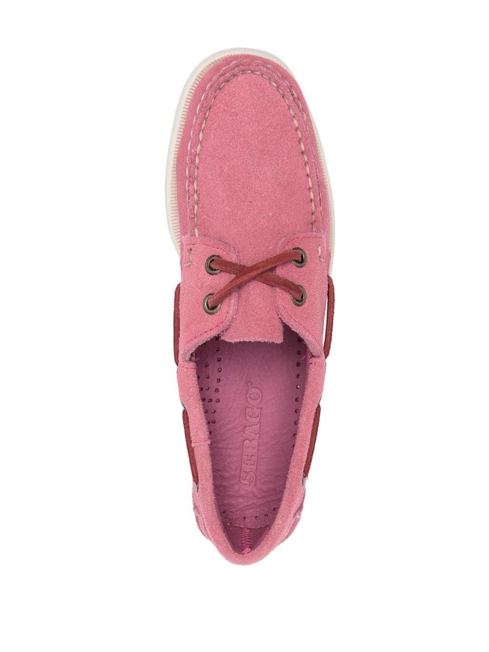 boat-style suede loafers - 4