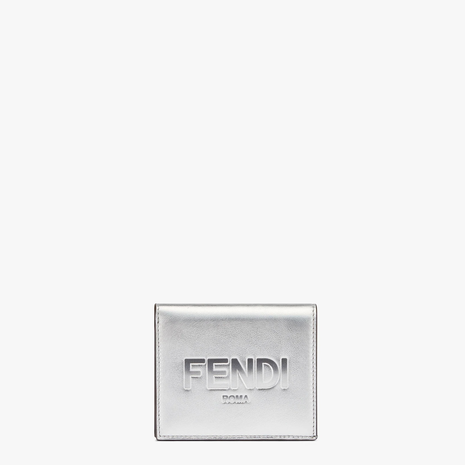 Silver leather wallet - 1