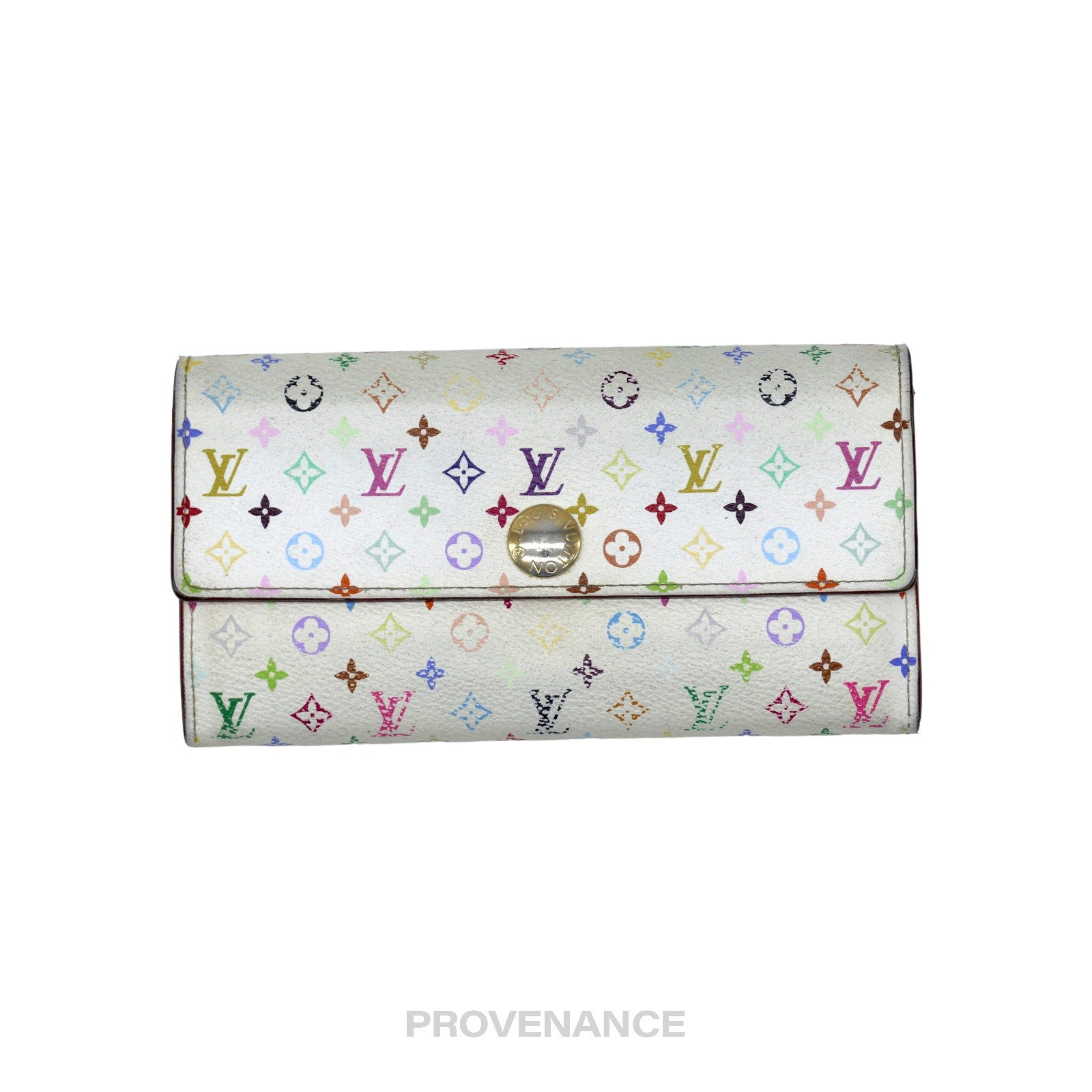 Louis Vuitton  Sarah Long Wallet - Monogram Multicolore Orange - 2