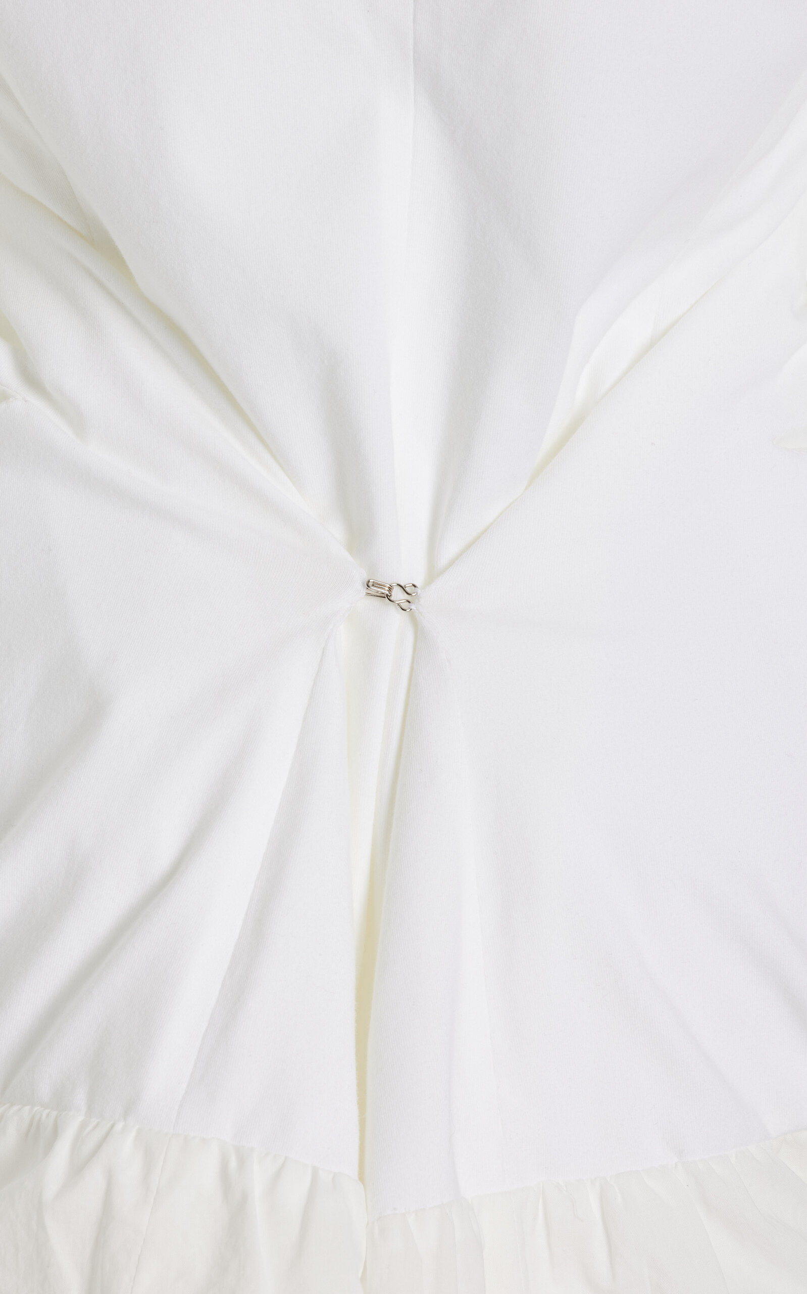 Shrunken Cotton-Jersey Jacket white - 6