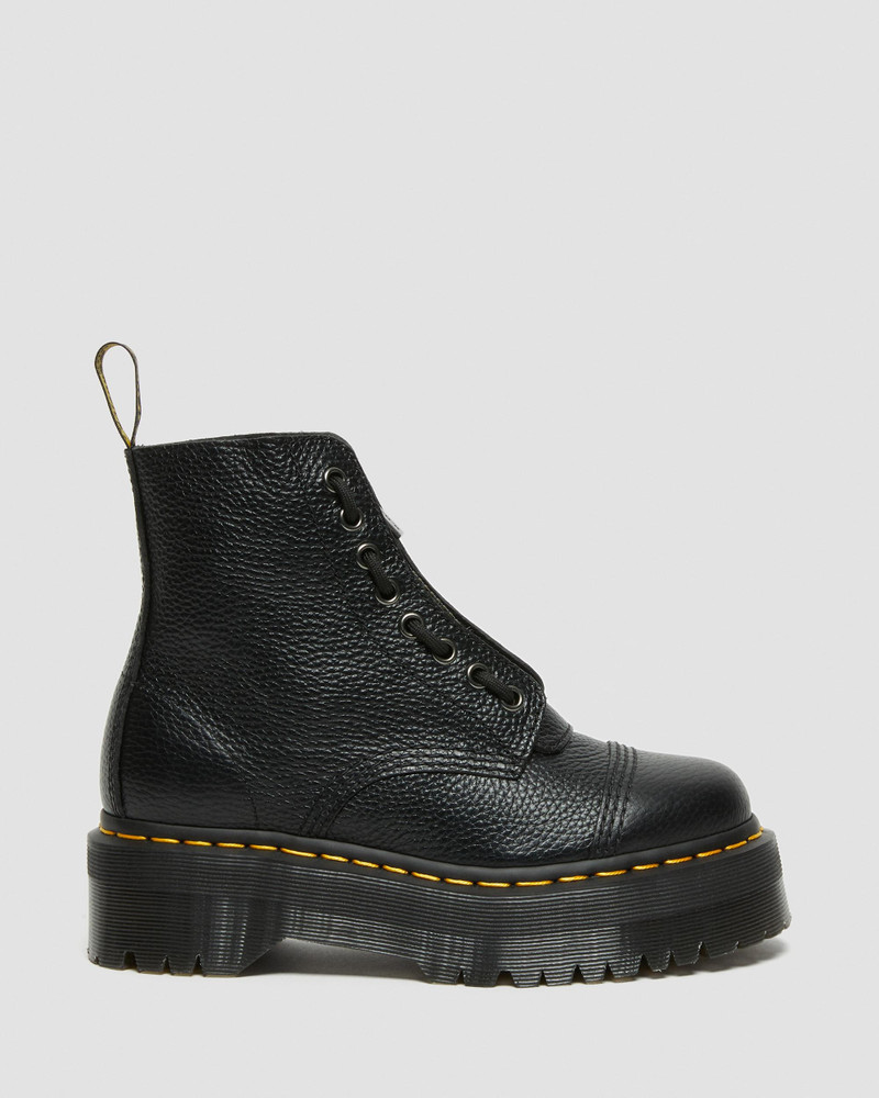 Sinclair Milled Nappa Leather Platform Boots - 1
