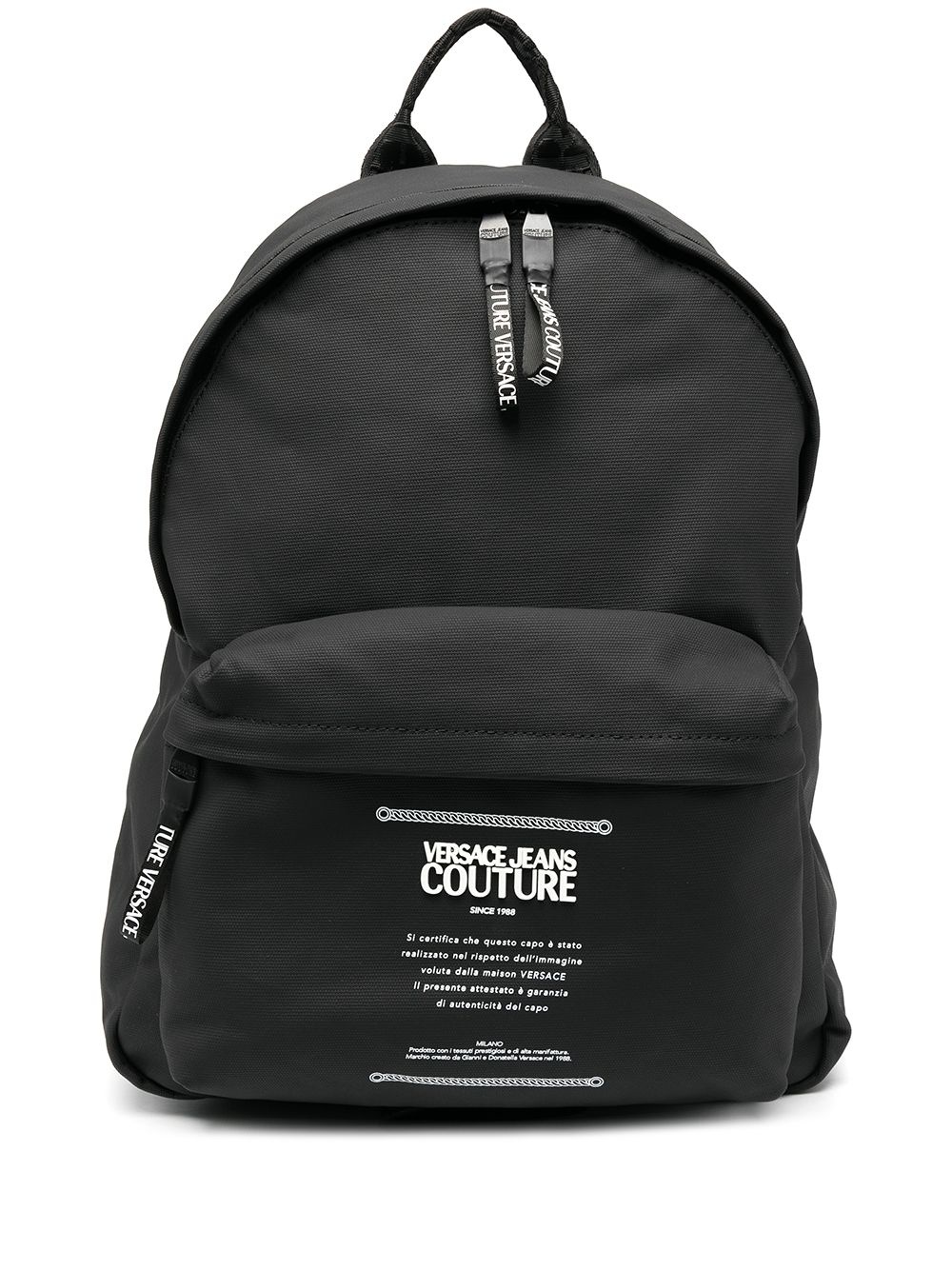 logo print backpack - 1