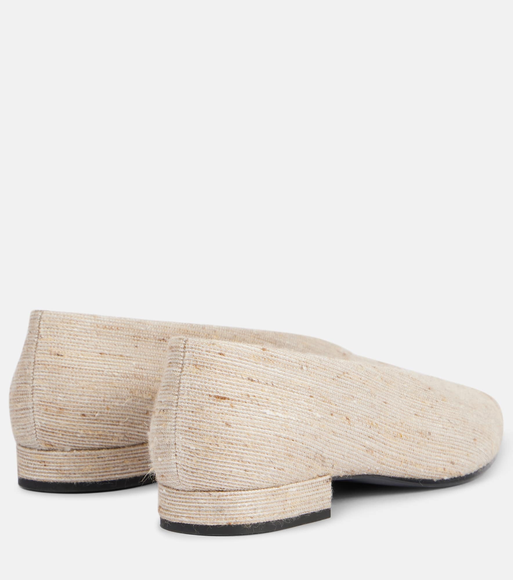 Rebecca leather-trimmed ballet flats - 2