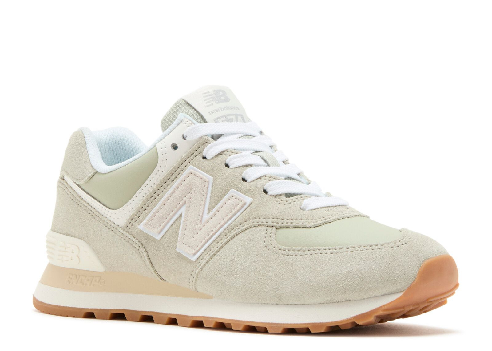 NEW BALANCE WMNS 574 'CALM GREEN ANGORA' - 2