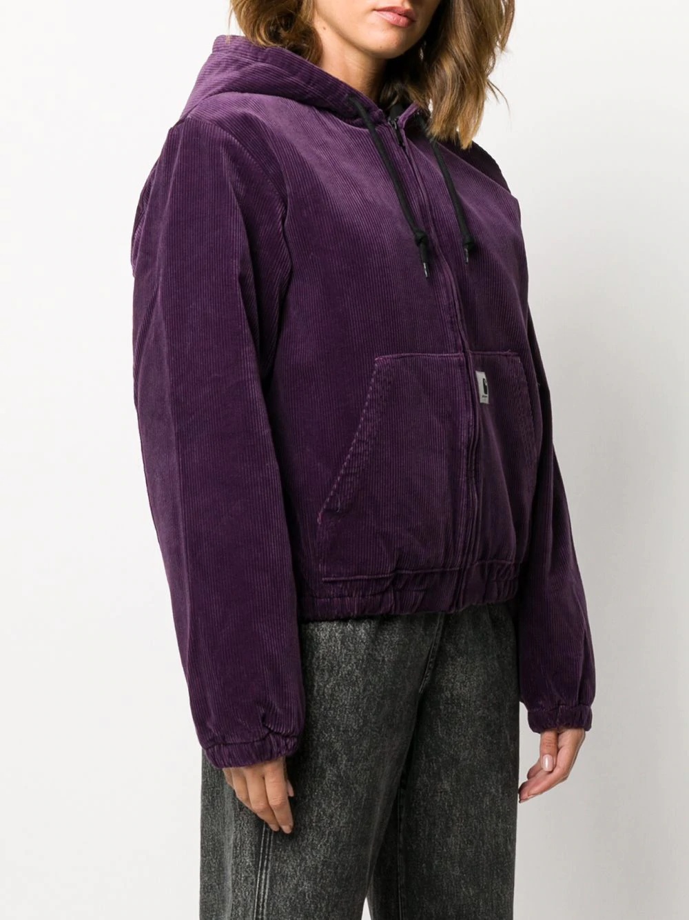 corduroy hooded jacket  - 3