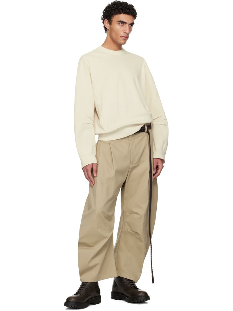 HED MAYNER Off-White Crew Neck Sweater outlook