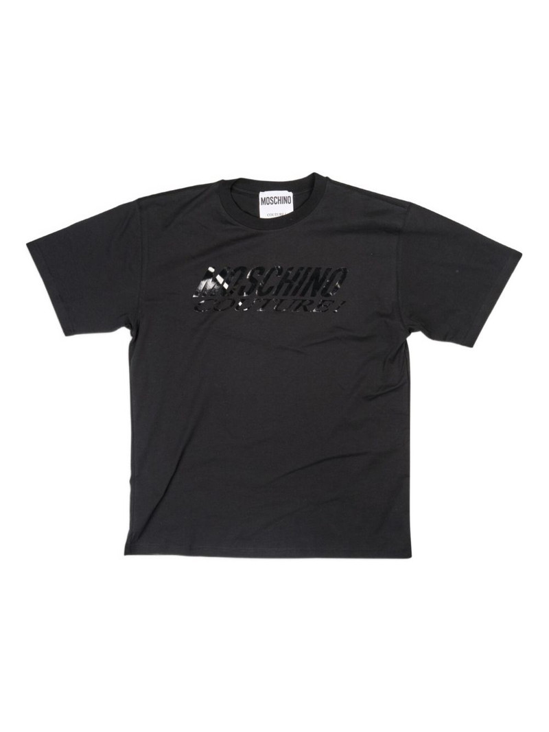 logo-print cotton T-shirt 1