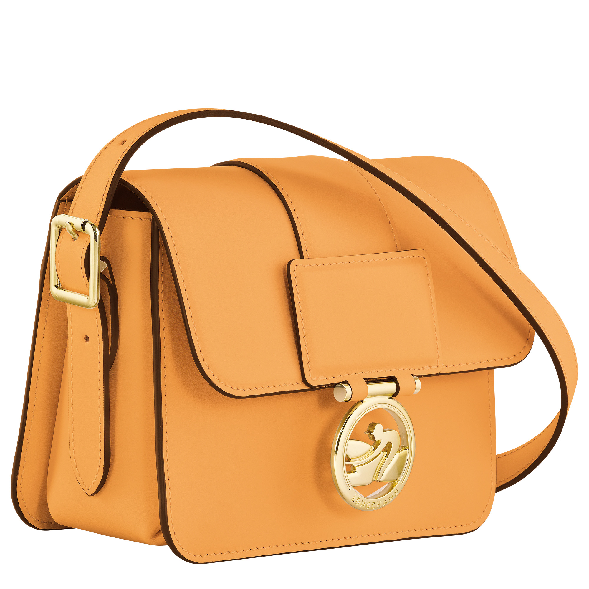 Box-Trot S Crossbody bag Apricot - Leather - 3