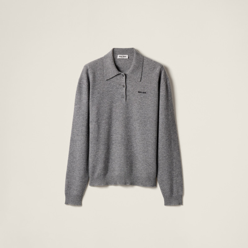Cashmere polo sweater 1