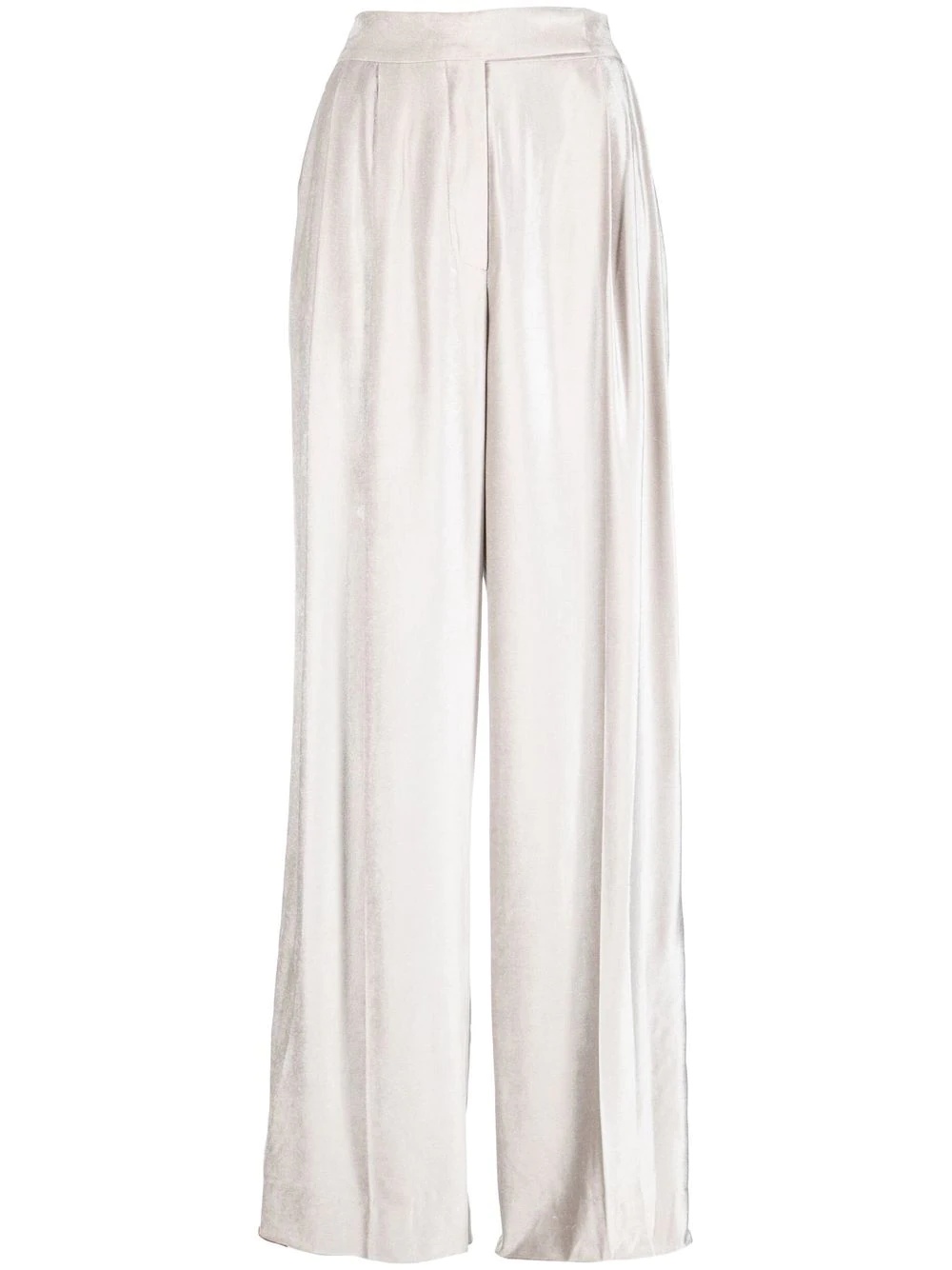 high-waisted wide-leg trousers - 1