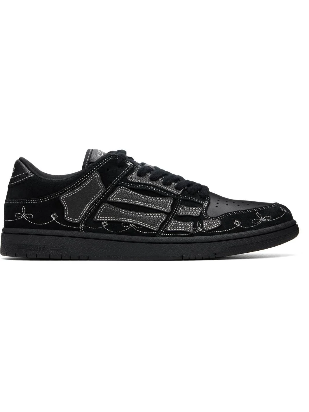 Black Western Skel Top Low Sneakers - 1