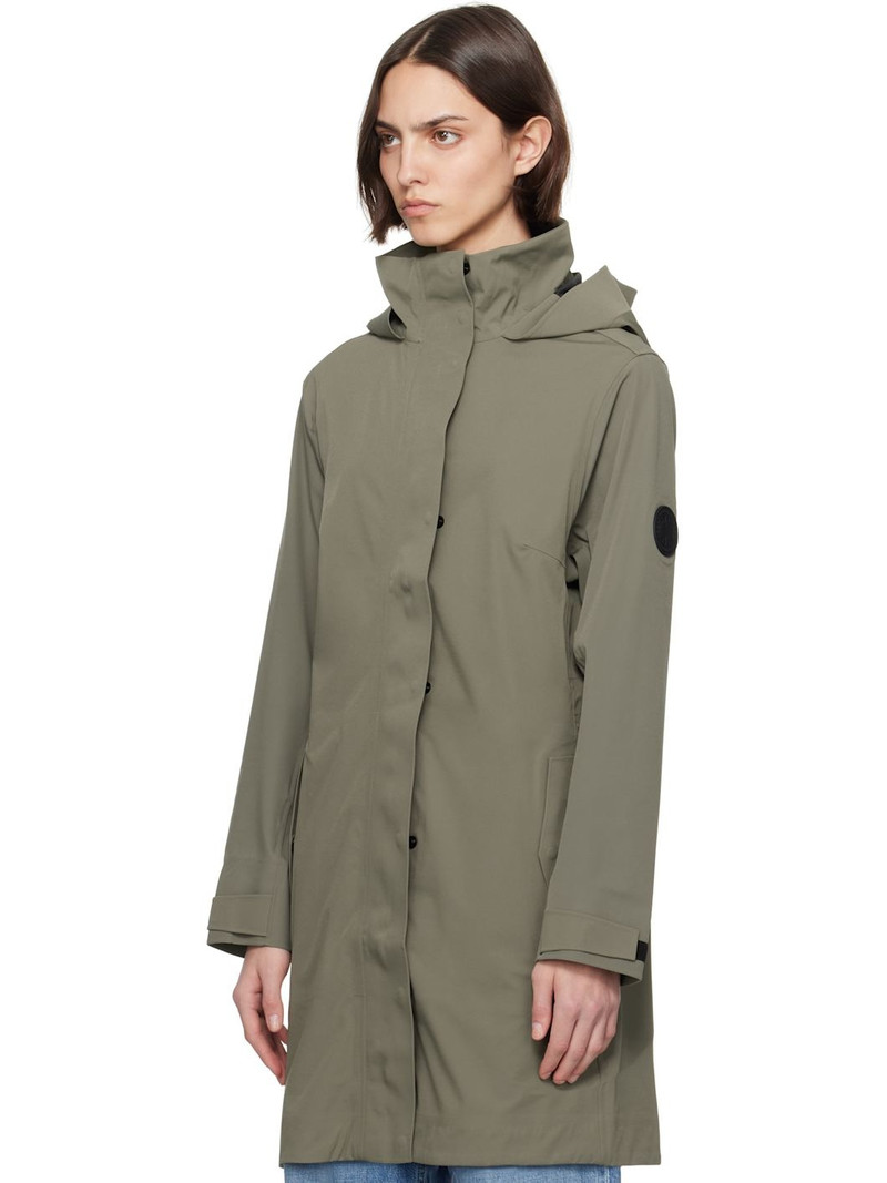Canada Goose Khaki 'Black Label' Cardero Raincoat outlook