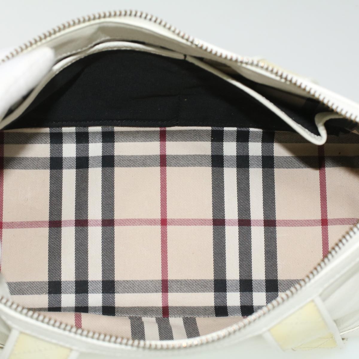 Burberry Shoulder Bag Leather White - 11