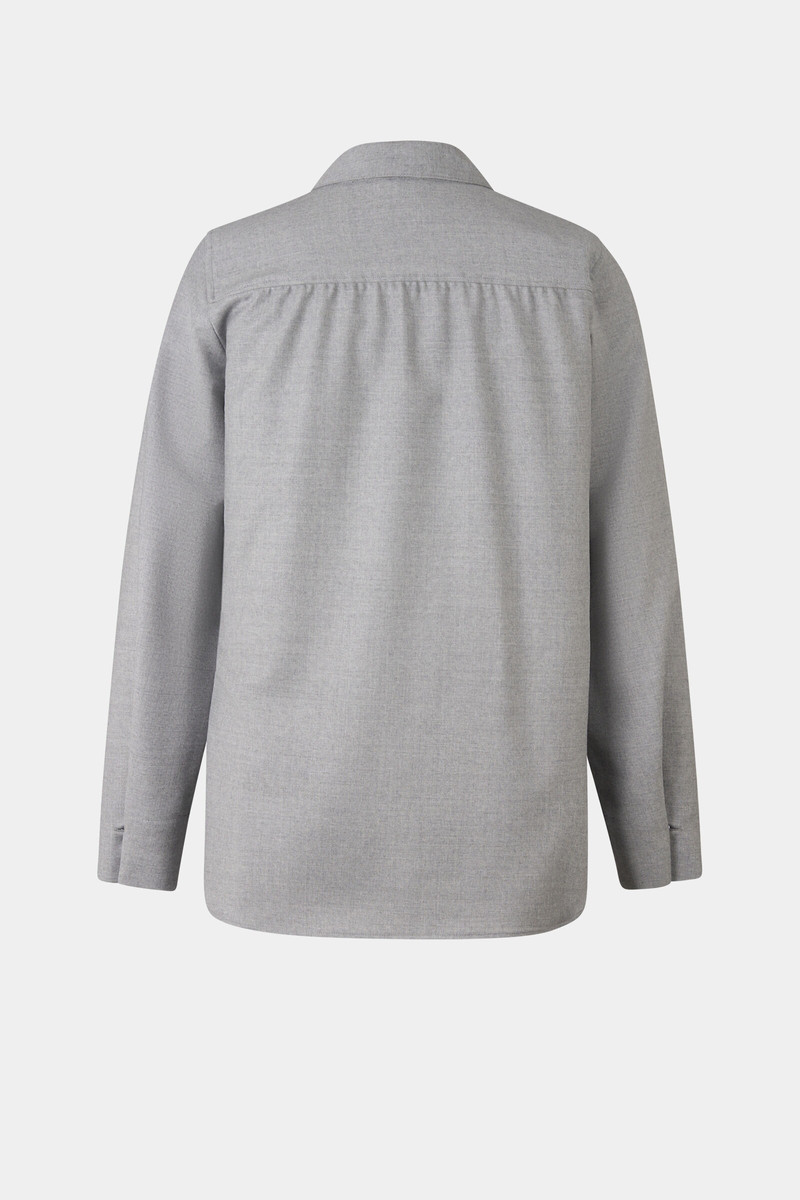 BOGNER Ariela flannel blouse in Light gray outlook
