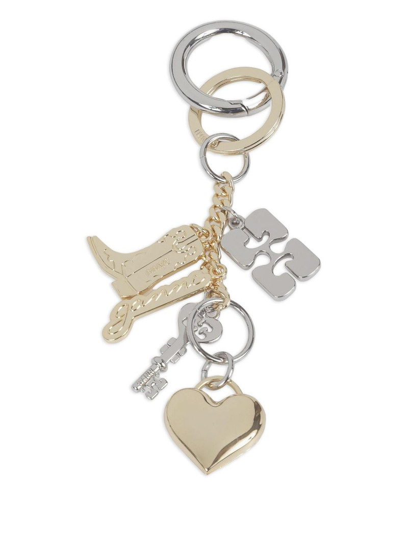 GANNI polish-finish keyring outlook