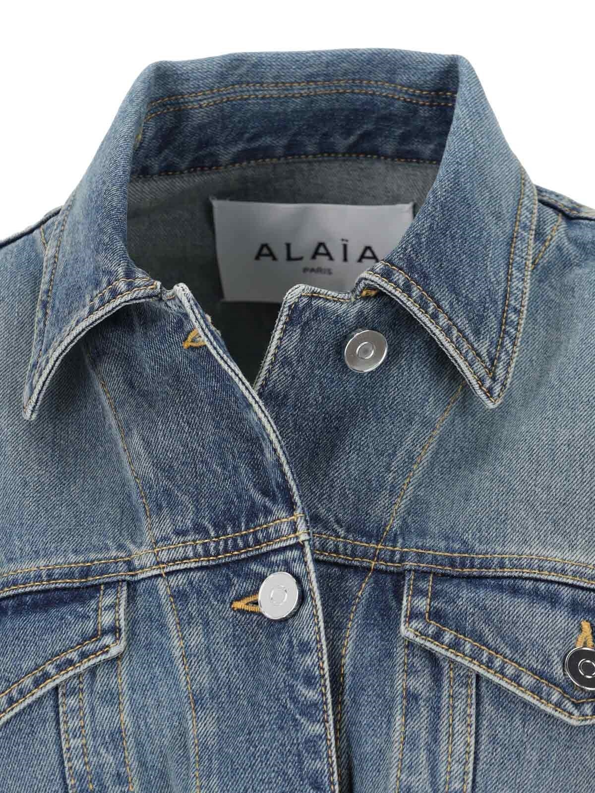 DENIM BELTED JACKET - 5