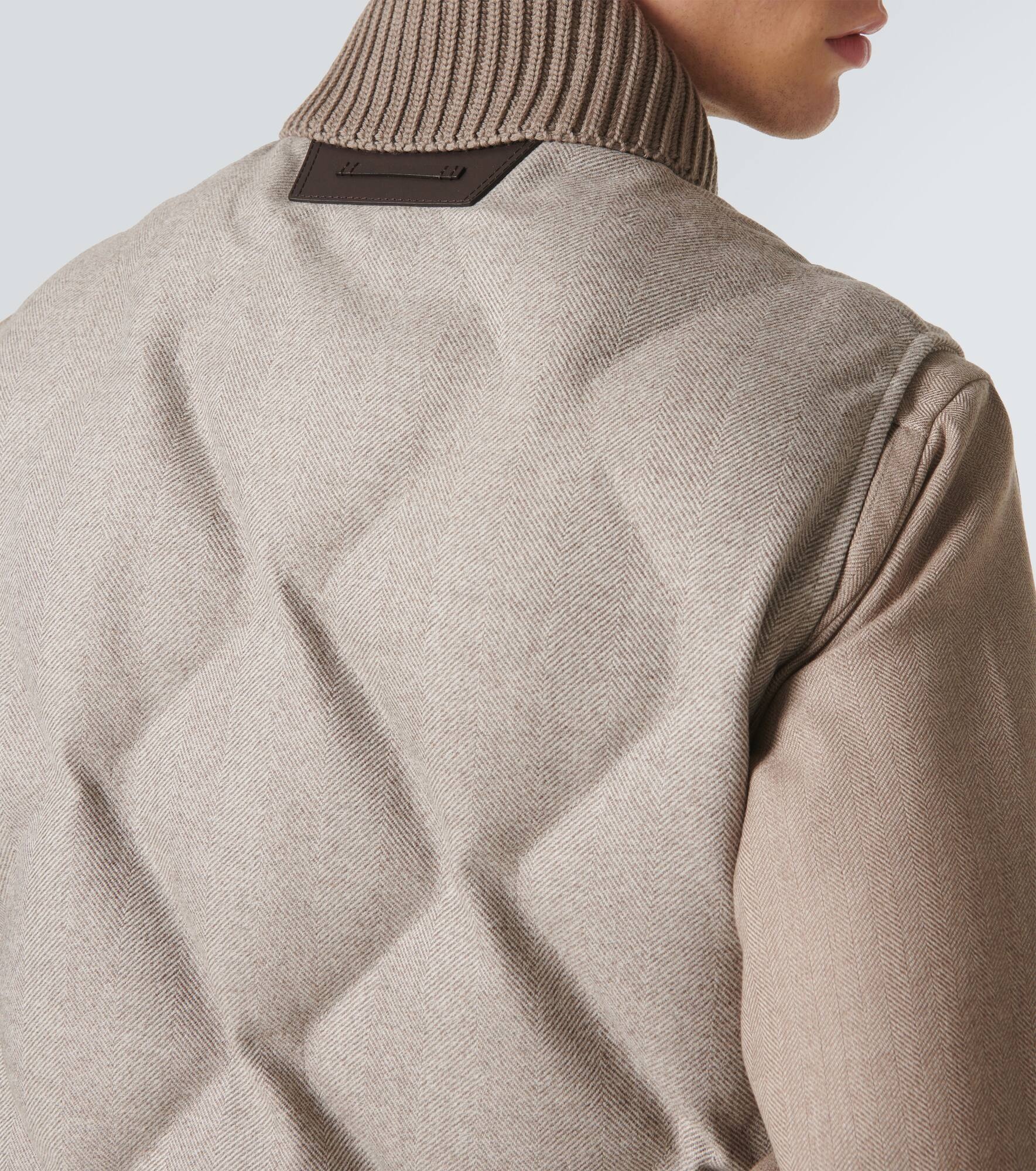 Herringbone wool puffer vest - 7