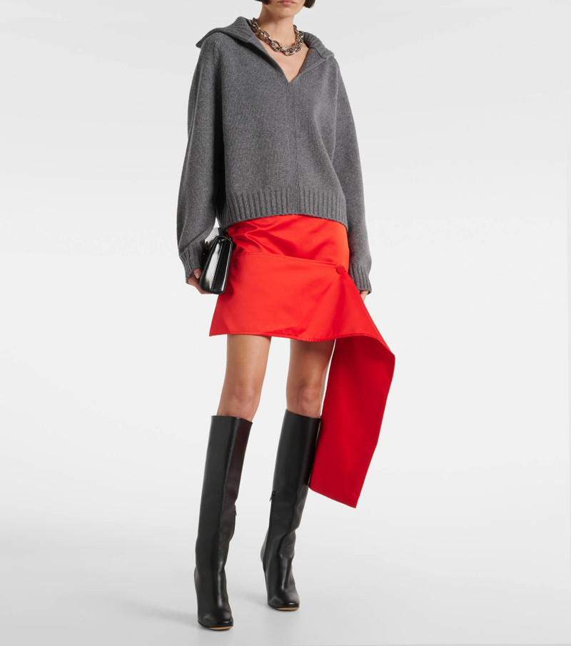 Plan C Satin miniskirt outlook