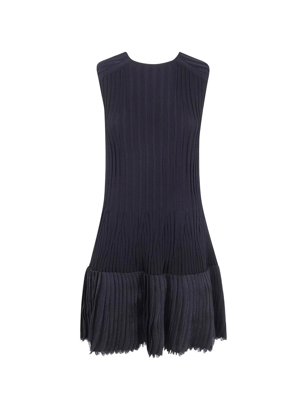 ribbed pleated dress - 1