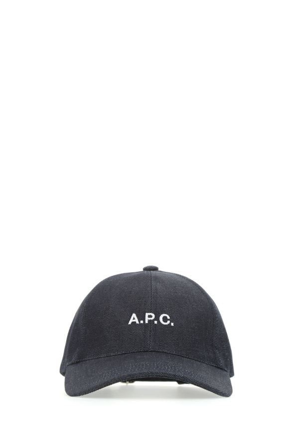 A.P.C. Man Denim Baseball Cap - 1
