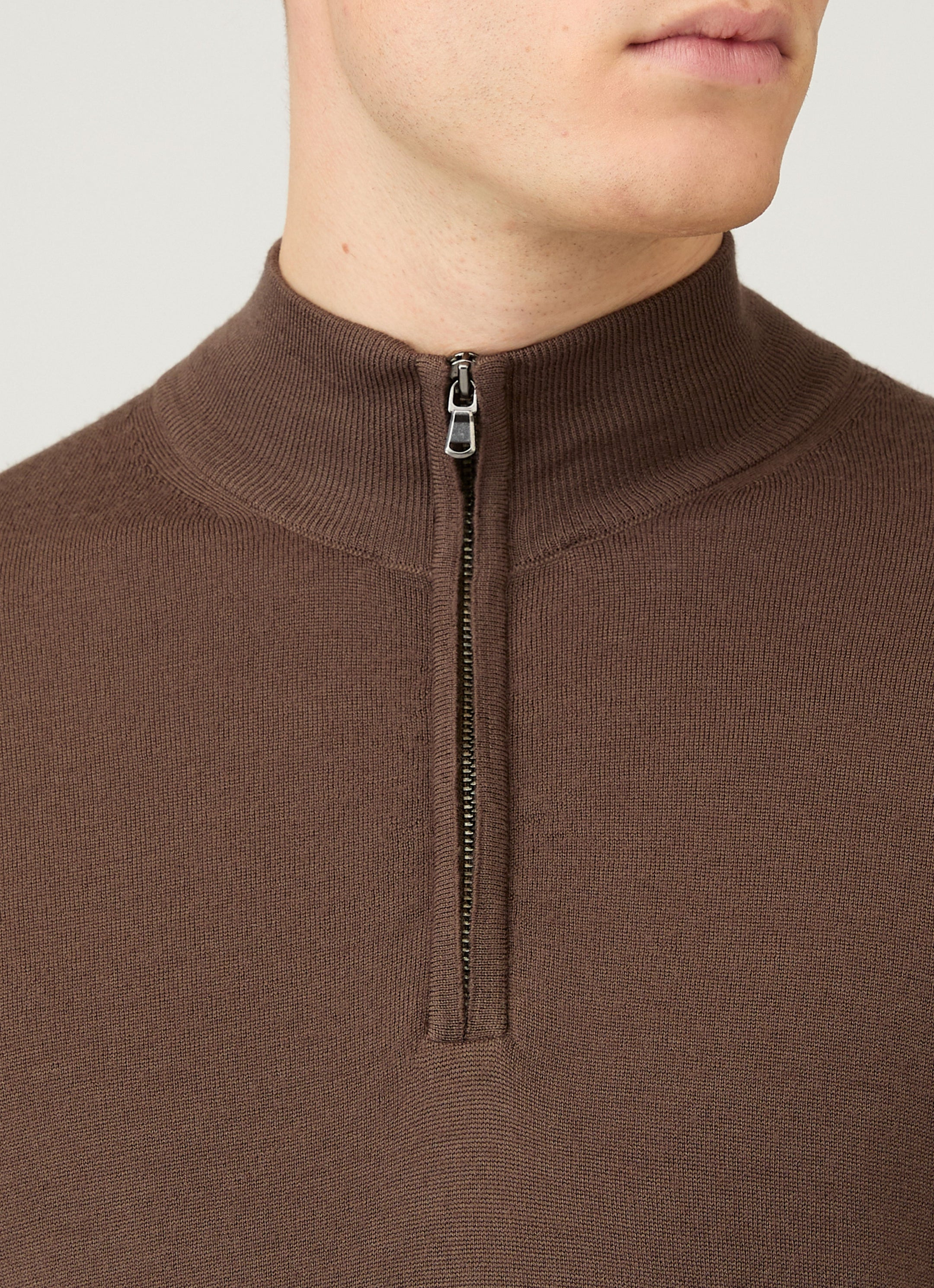 Extra‑Fine Merino Zip Neck - 6