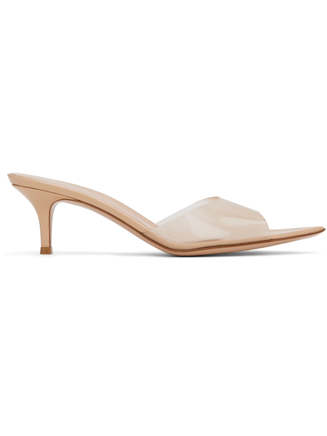 Beige Elle 55 Mules - 1