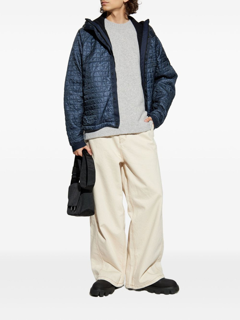 Stone Island 4100023 quilted logo-patch jacket outlook