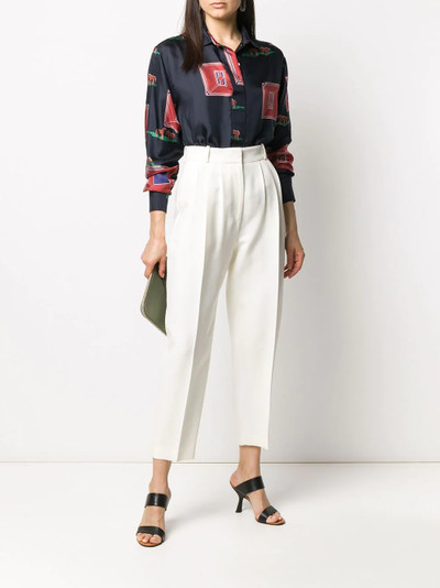 Alexander McQueen pleated tapered trousers outlook