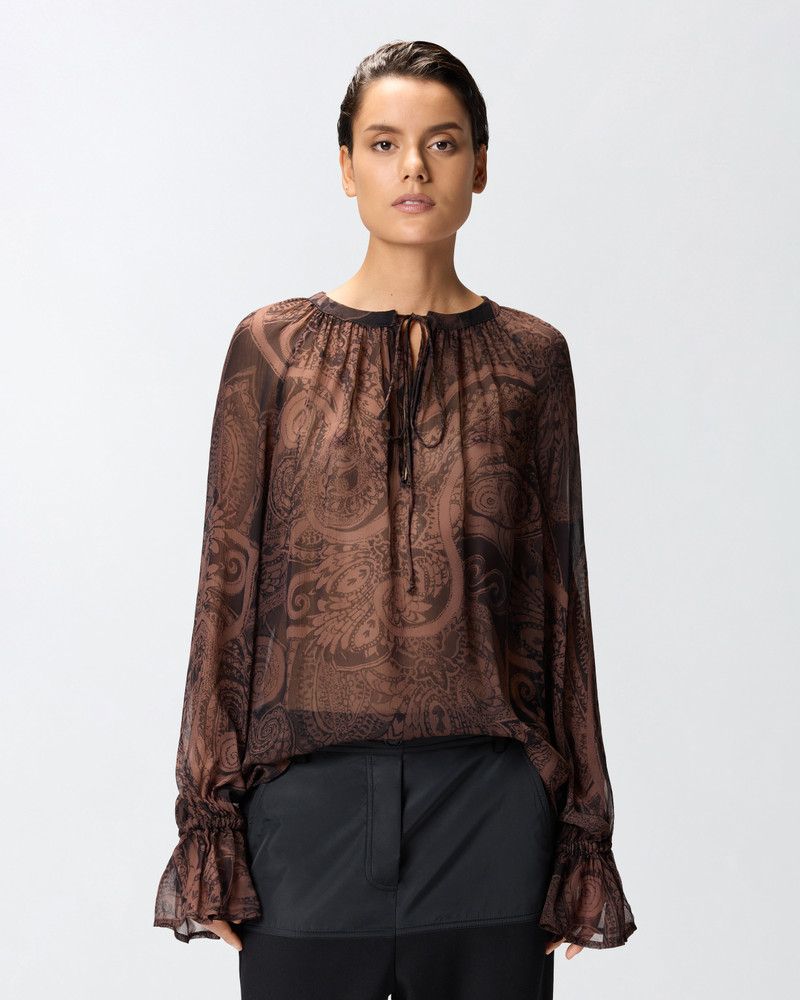 PINKO BLOUSE WITH CASHMERE PRINT outlook