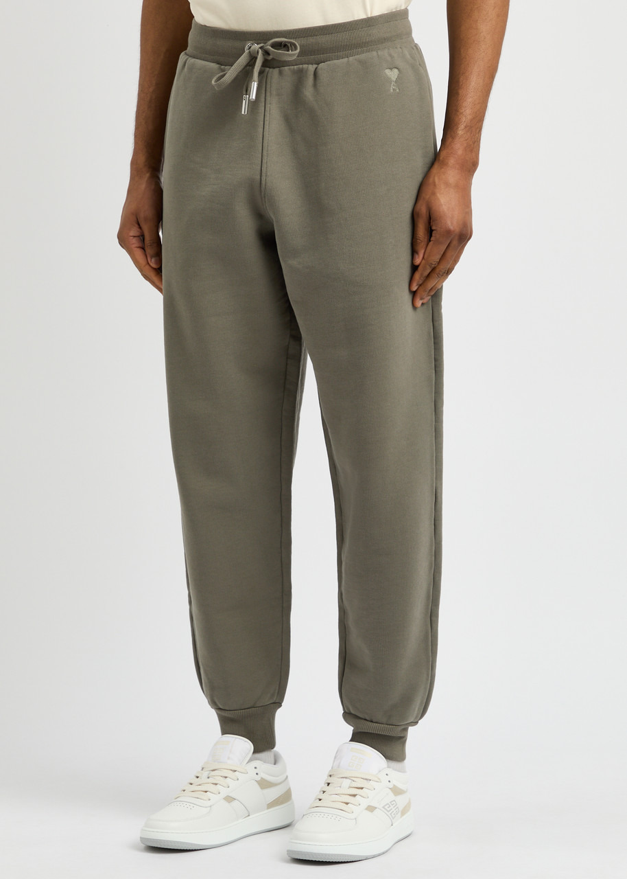 Ami Paris Logo-embroidered Cotton Sweatpants - 2