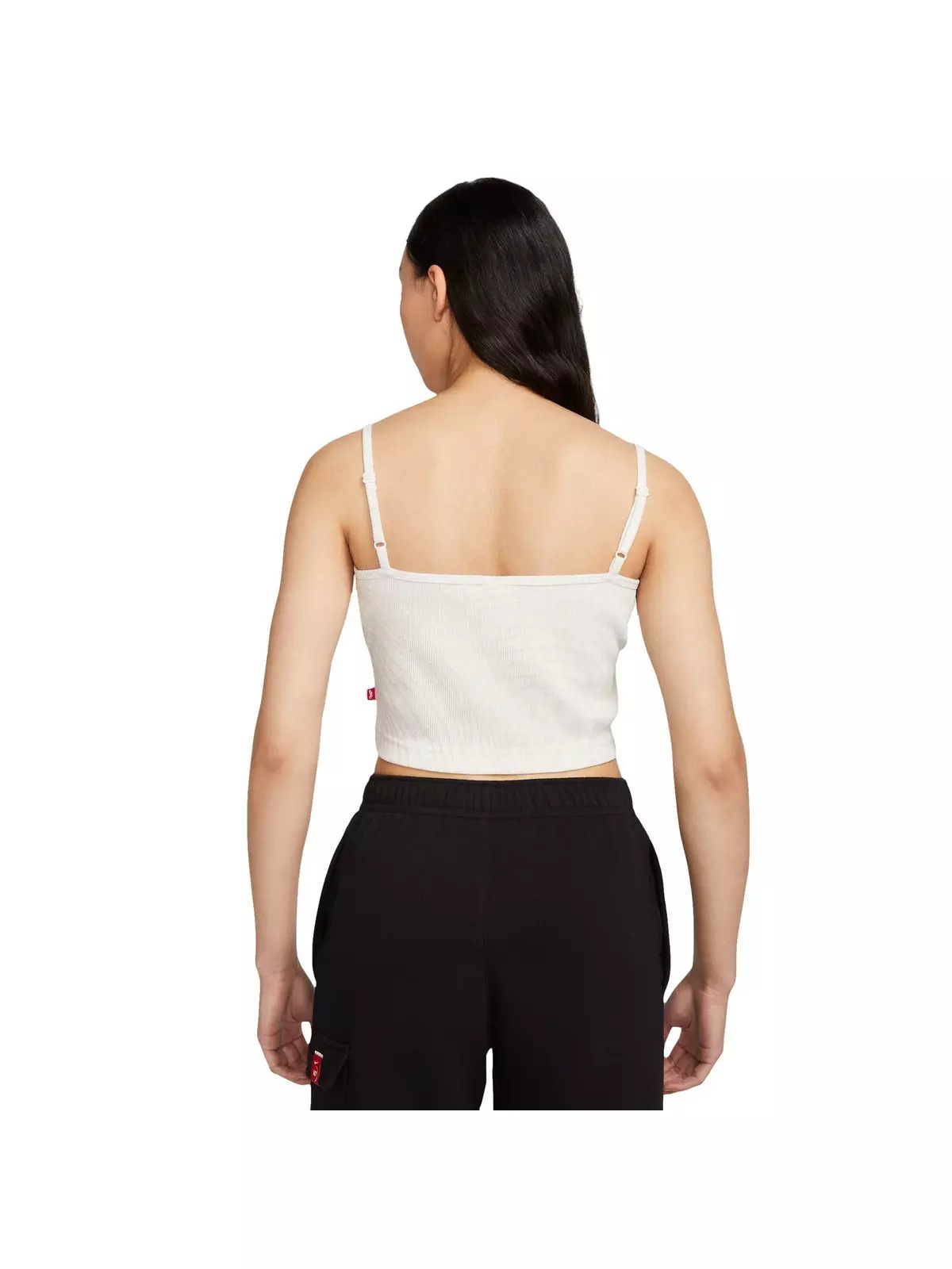 Women's N7 Essential Ribbed Crop Top - White - 2