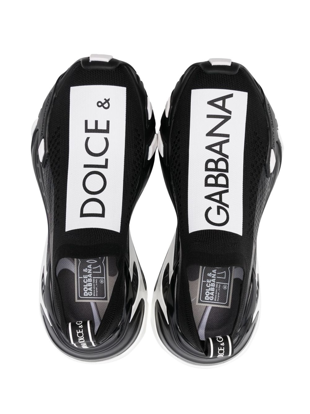 logo-print panelled sneakers - 4