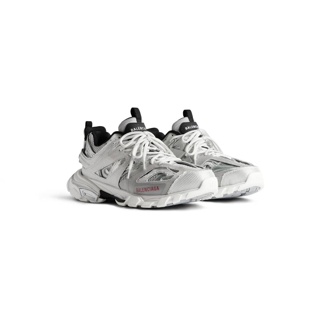 Men's Track Sneaker in Silver/white/black - 2