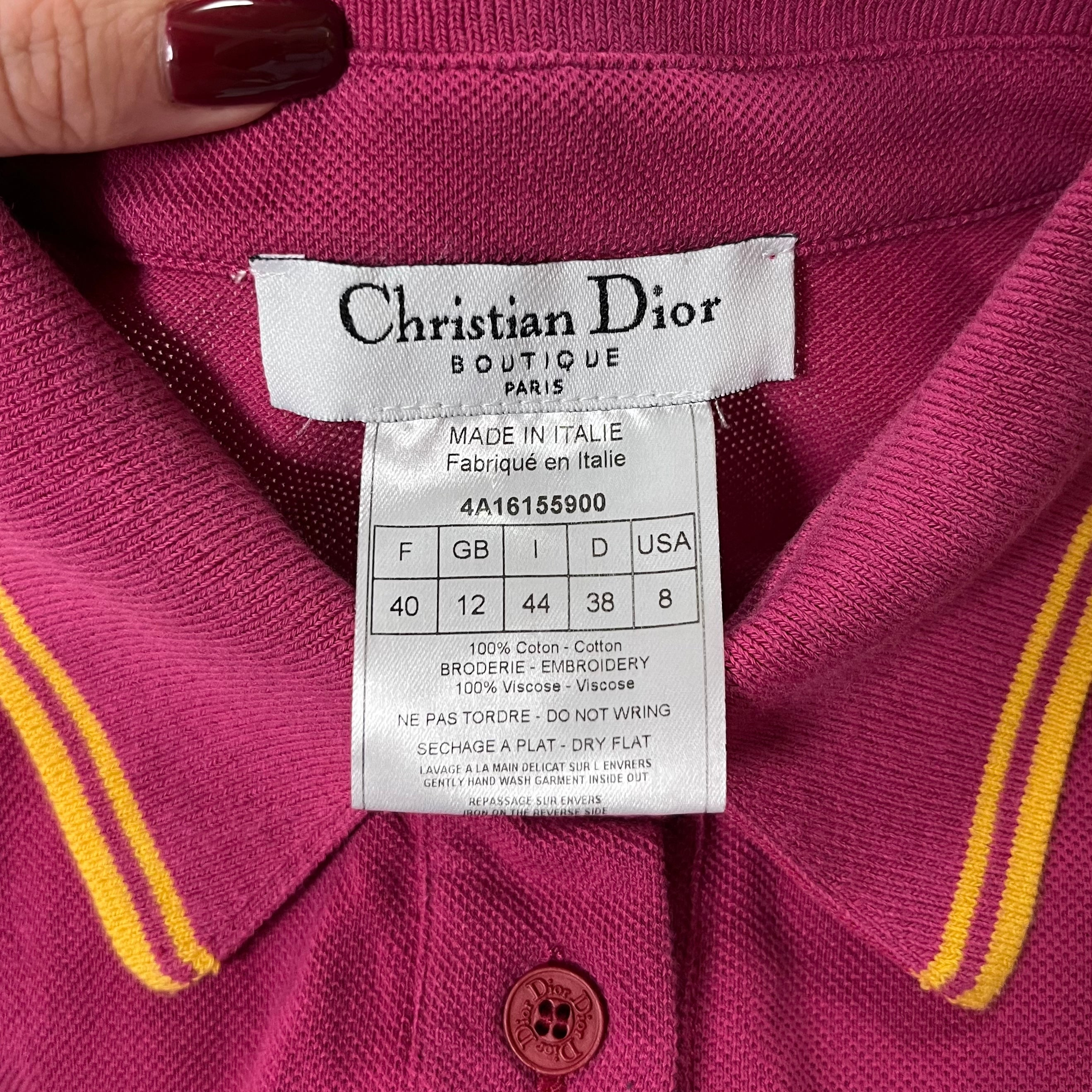 CHRISTIAN DIOR Fall Winter 2004 Golf Polo T-Shirt - 4