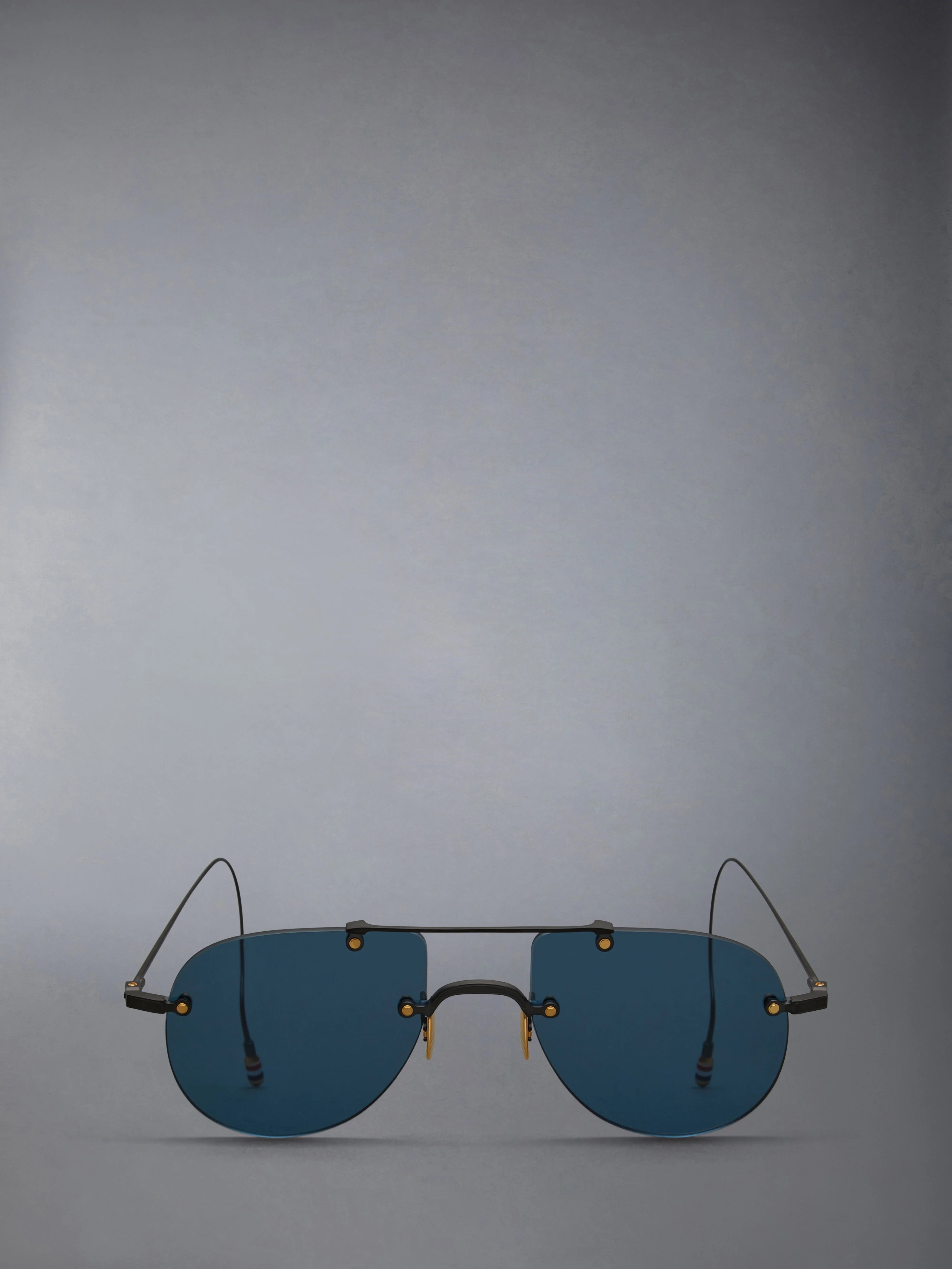 TITANIUM RIMLESS AVIATOR SUNGLASSES - 1