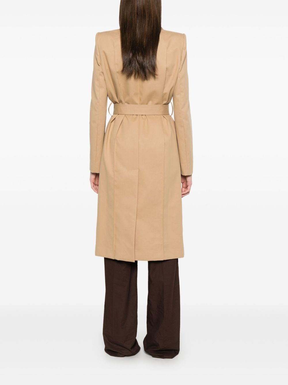 belted trench coat - 4
