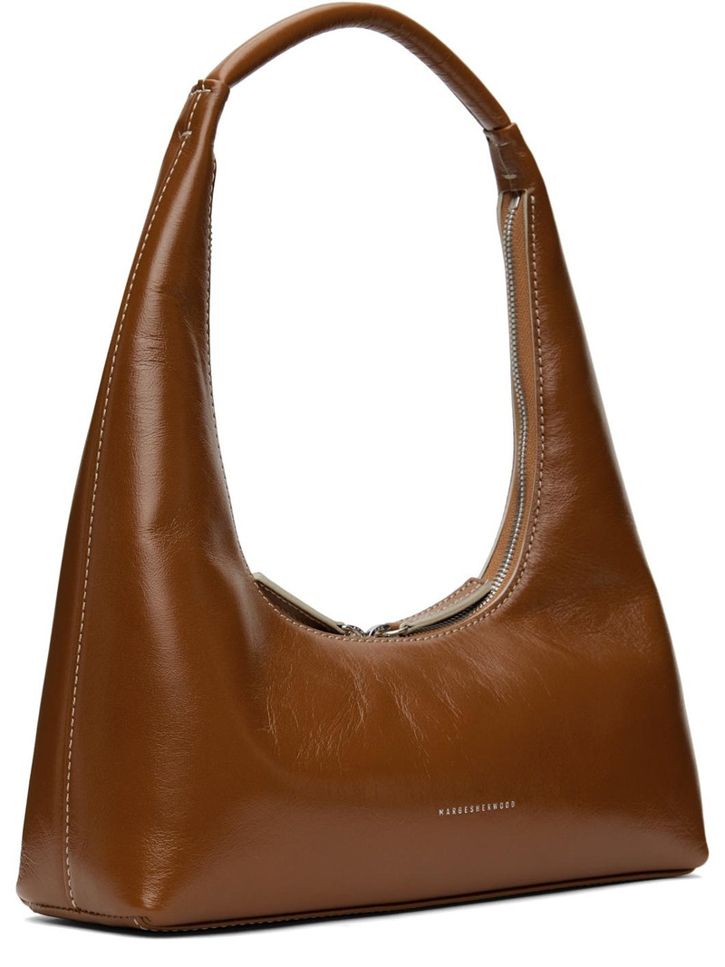 MARGESHERWOOD Brown Integrated Strap Shoulder Bag outlook