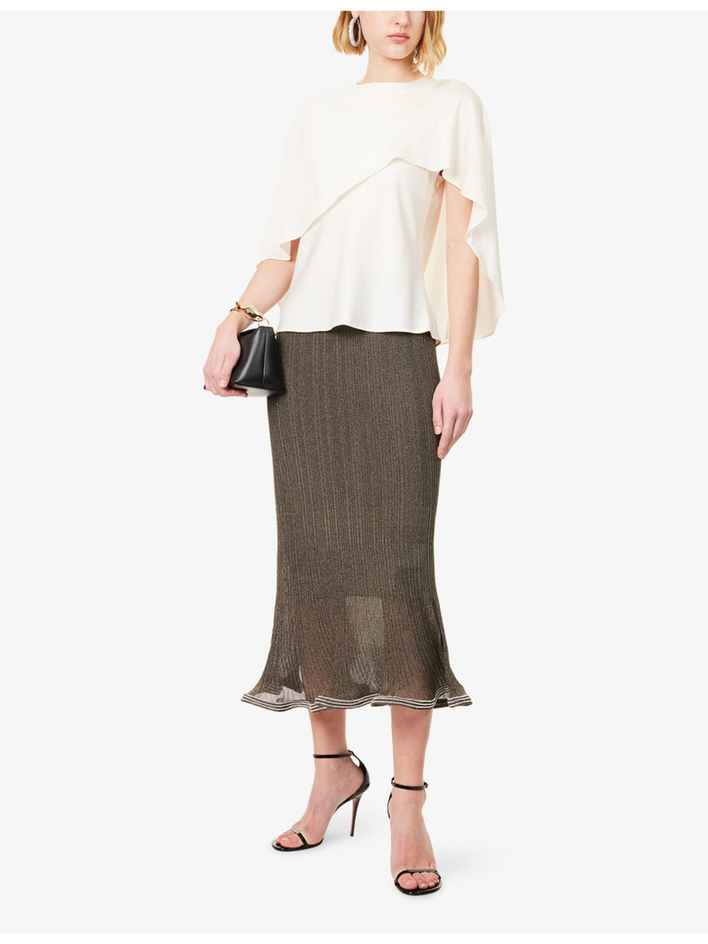 SIMKHAI Eliora Cape Woven Top outlook