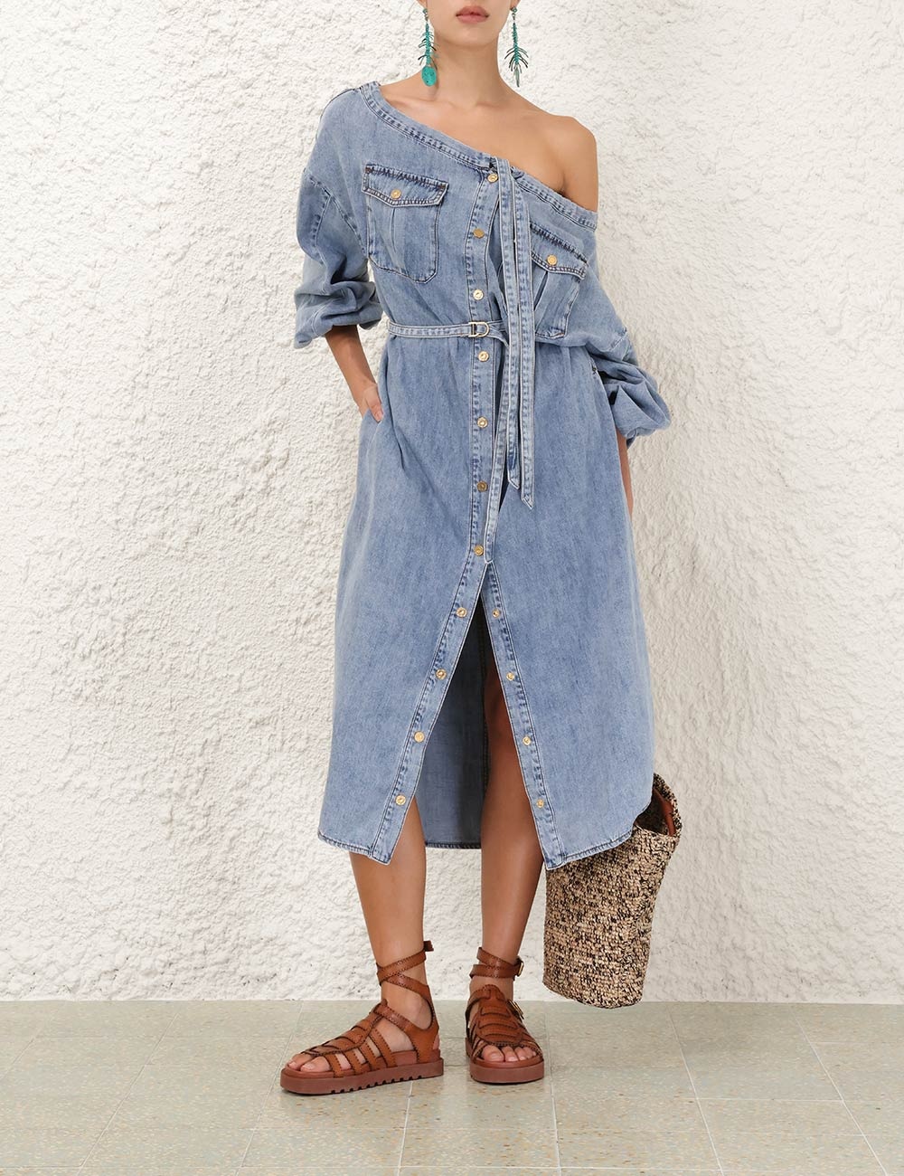 DENIM MIDI TUNIC - 7