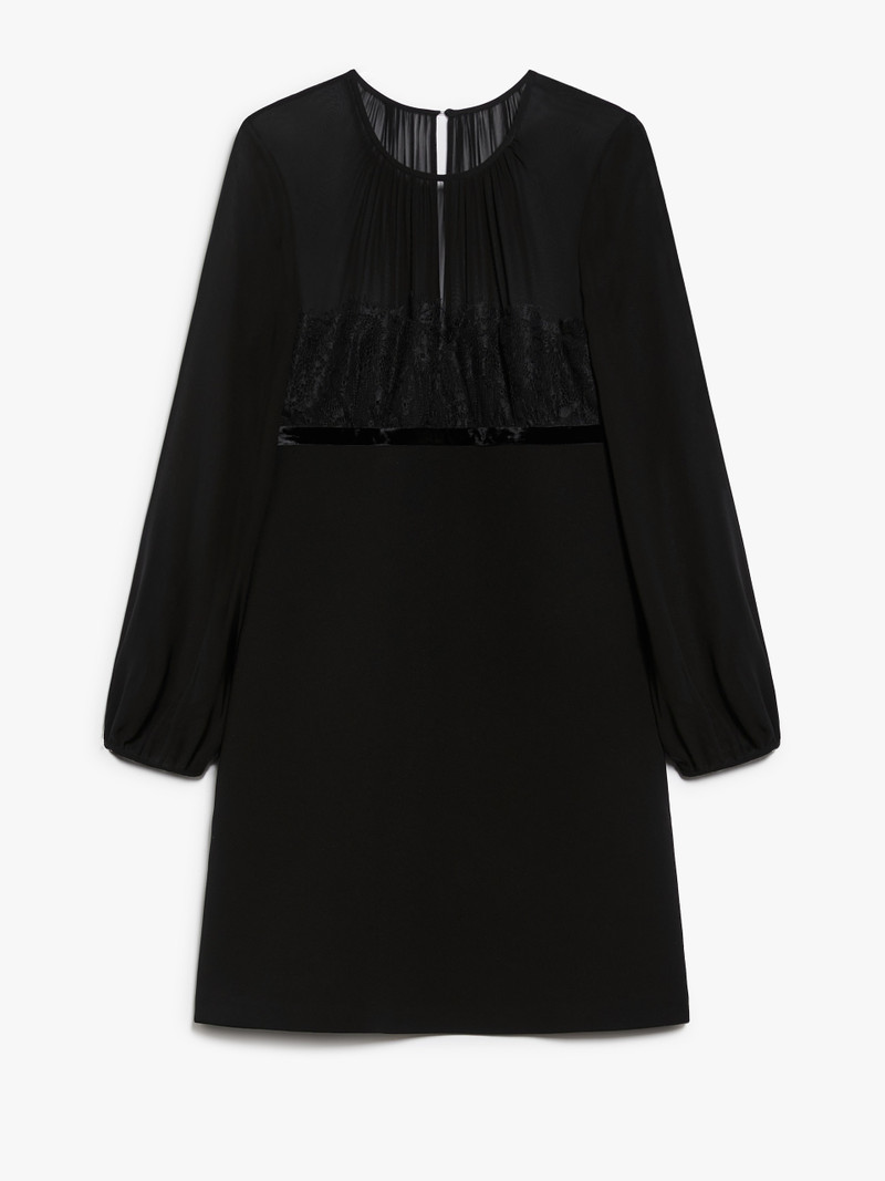JADER Minidress in sablé and silk georgette 1