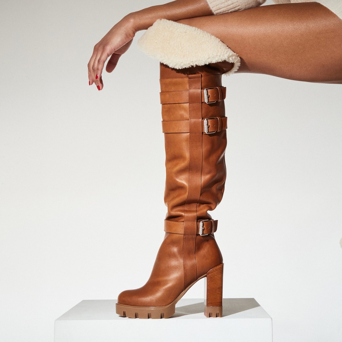 ルブタン ロングブーツ Brodeback Lug Botta Alta 100MM 3230833 Christian Louboutin Brodeback Lug Botta Alta | REVERSIBLE