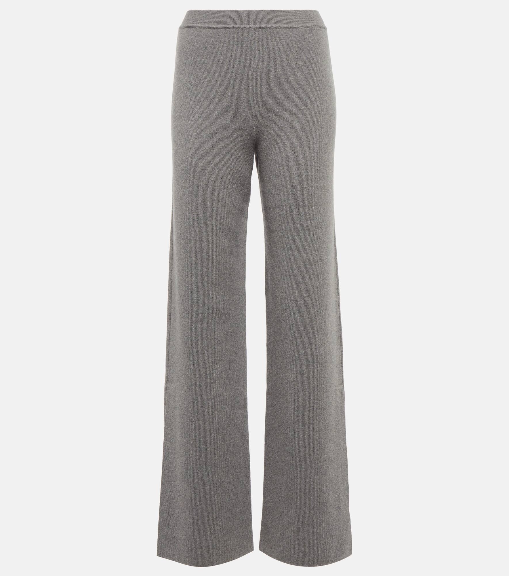 Wide cashmere pants - 1