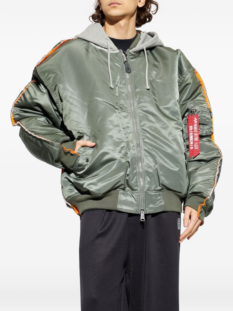 x Alpha Industries hooded bomber jacket 3