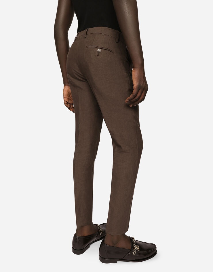 Double-breasted linen Sicilia-fit suit - 6