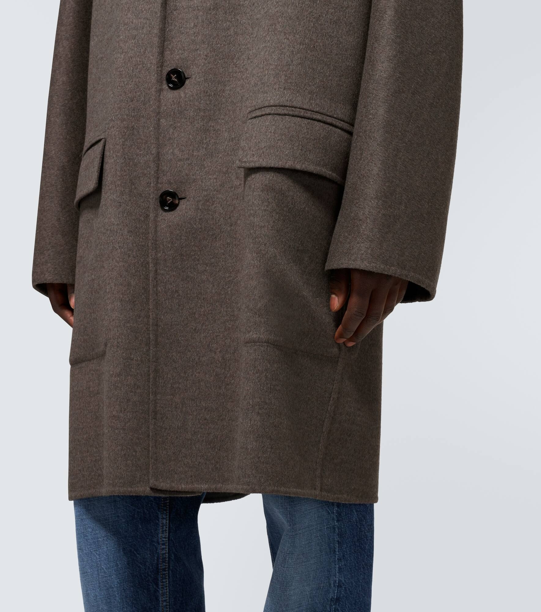 Wool and cashmere overcoat - 6