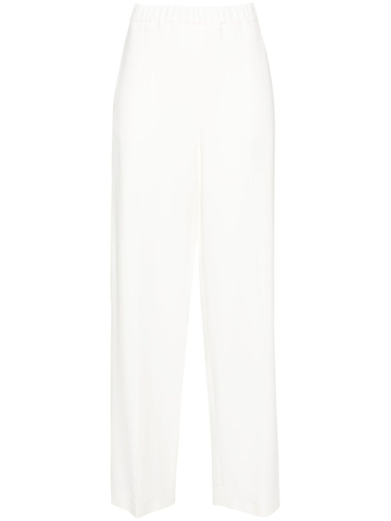 elasticated-waistband trousers 1