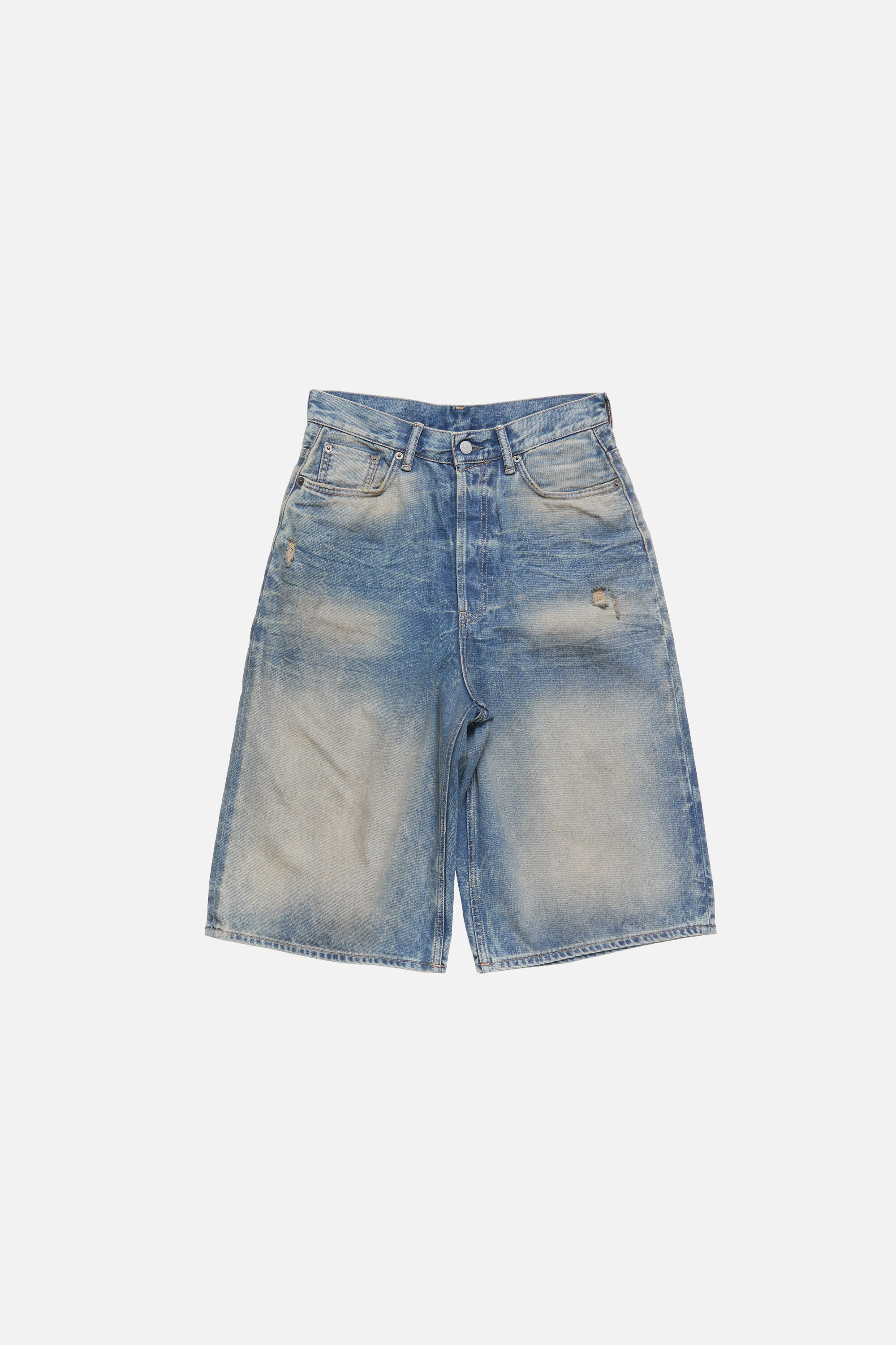 Denim shorts - Loose Fit - Mid blue - 6