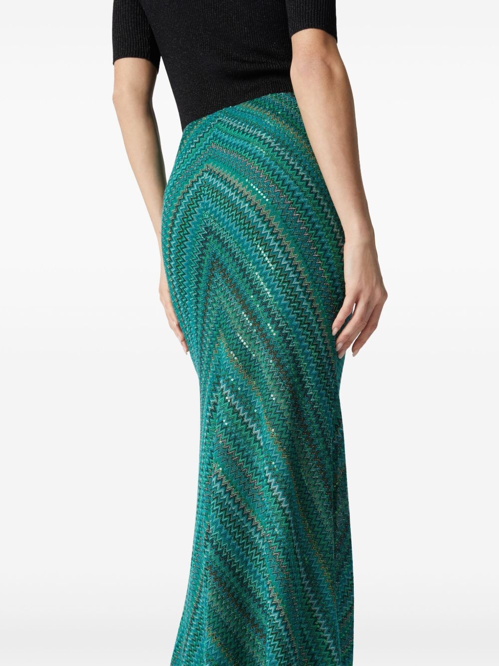 Zigzag maxi skirt - 4