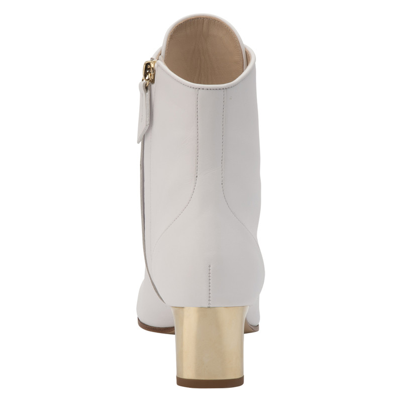 La Patineuse High heel low boots White - Leather 4