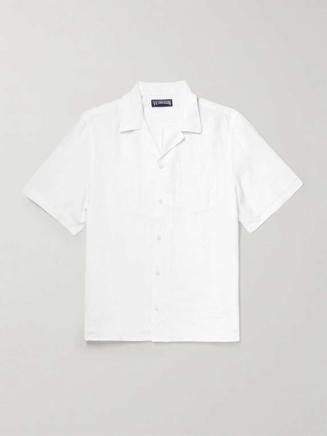 Charli Convertible-Collar Linen Shirt - 1